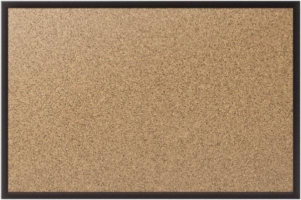 Quartet - 48" Wide x 36" High Open Cork Bulletin Board - Natural (Color) - All Tool & Supply