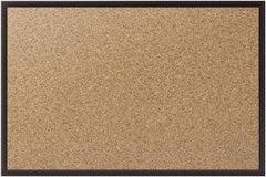 Quartet - 48" Wide x 36" High Open Cork Bulletin Board - Natural (Color) - All Tool & Supply