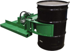 Valley Craft - 2,000 Lb Load Capacity, 30, 55 & 85 Gal Forklift Drum Handler - Steel Wheels - All Tool & Supply