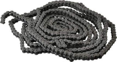 Morse - 1/4" Pitch, ANSI 25, Single Strand Roller Chain - Chain No. 25, 10 Ft. Long, 0.13" Roller Diam, 1/8" Roller Width - All Tool & Supply