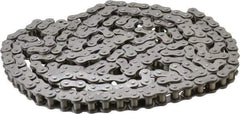 Morse - 1/2" Pitch, ANSI 40, Low Maintenance Roller Chain - Chain No. 40, 10 Ft. Long, 5/16" Roller Diam, 5/16" Roller Width - All Tool & Supply