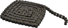 Morse - 1/2" Pitch, ANSI 41, Single Strand Roller Chain - Chain No. 41, 10 Ft. Long, 0.306" Roller Diam, 1/4" Roller Width - All Tool & Supply