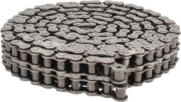 Morse - 3/4" Pitch, ANSI 60-2, Double Strand Roller Chain - Chain No. 60-2, 10 Ft. Long, 15/32" Roller Diam, 1/2" Roller Width - All Tool & Supply