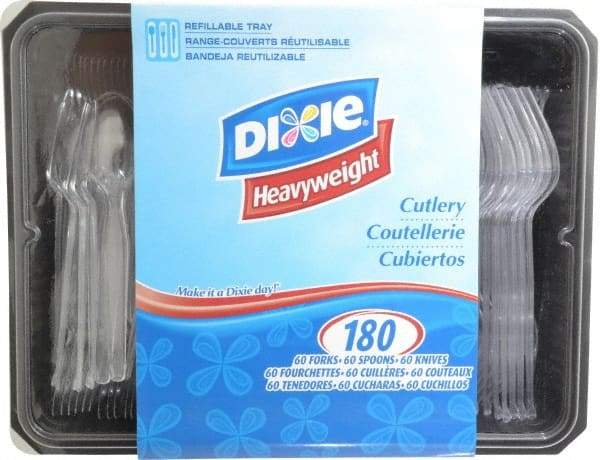 Dixie - 60 Piece Each of Forks, Knives & Spoons - 60 Pieces Each of Forks, Knives and Spoons - All Tool & Supply