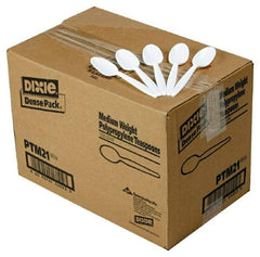 Dixie - Mediumweight Plastic Teaspoons - Mediumweight Plastic Teaspoons - All Tool & Supply