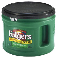 Folgers - Folgers Decaffeinated Ground Coffee, 22.6 oz. Can - All Tool & Supply