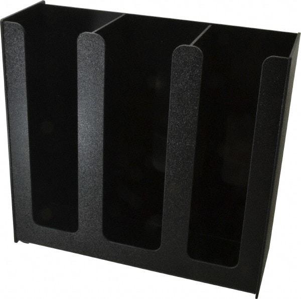 Vertiflex Products - 12-3/4 x 4-1/2 x 12" Three Column Cup Holder - Black - All Tool & Supply