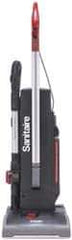 Sanitaire - Dual Motor Lightweight Upright Vacuum Cleaner - 13" Cleaning Width, 11" Amps, Comfort Hand Grip, Black - All Tool & Supply