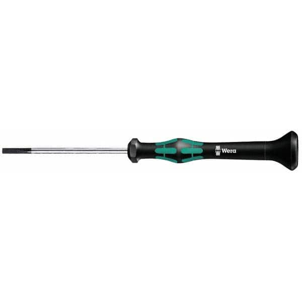 Wera - 3mm Blade Width, 147mm OAL, Precision Slotted Screwdriver - All Tool & Supply