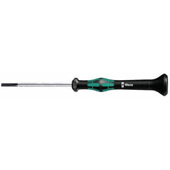 Wera - 1.8mm Blade Width, 157mm OAL, Precision Slotted Screwdriver - All Tool & Supply