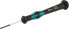 Wera - 1.8mm Blade Width, 137mm OAL, Precision Slotted Screwdriver - All Tool & Supply