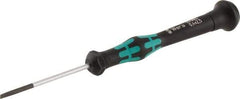 Wera - 2.5mm Blade Width, 147mm OAL, Precision Slotted Screwdriver - 50mm Blade Length, Round Shank, Ergonomic Handle - All Tool & Supply