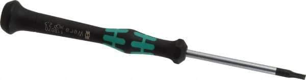 Wera - 2.5mm Precision Miniature Hex Driver - 2-3/8" Bade Length, Ergonomic with Spinning Cap Handle, 2-3/8" OAL - All Tool & Supply