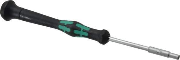 Wera - 3/32" Solid Shaft Precision Nutdriver - Ergonomic Handle, 6-1/4" OAL - All Tool & Supply