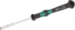 Wera - 7/64" Solid Shaft Precision Nutdriver - Ergonomic Handle, 6-1/4" OAL - All Tool & Supply