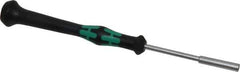 Wera - 1/8" Solid Shaft Precision Nutdriver - Ergonomic Handle, 6-1/4" OAL - All Tool & Supply