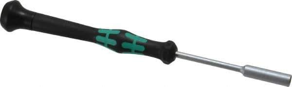 Wera - 3/16" Solid Shaft Precision Nutdriver - Ergonomic Handle, 6-1/4" OAL - All Tool & Supply