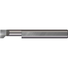 Micro 100 - Thread Relief Tools; Material: Solid Carbide ; Cutting Diameter (Inch): 1/4 ; Flat Width (Decimal Inch): 0.0940 ; Cutting Depth (Inch): 1 ; Projection (Decimal Inch): 0.0500 ; Shank Diameter (Inch): 1/4 - Exact Industrial Supply