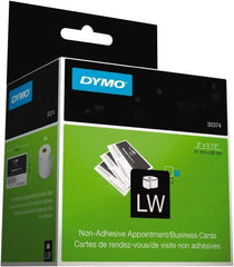 Dymo - 2" Wide x 3-1/2" Long, White Appointment Card Label - For DYMO LabelWriter Printers - All Tool & Supply