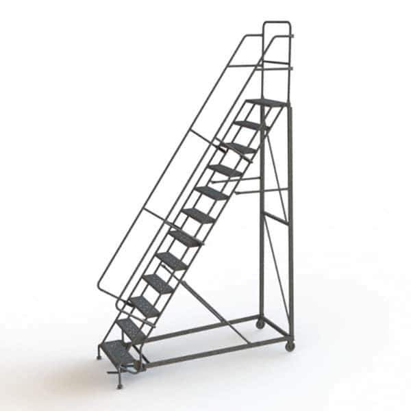 TRI-ARC - Rolling & Wall Mounted Ladders & Platforms Type: Rolling Warehouse Ladder Style: Rolling Safety Ladder - All Tool & Supply