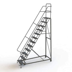 TRI-ARC - Rolling & Wall Mounted Ladders & Platforms Type: Rolling Warehouse Ladder Style: Rolling Safety Ladder - All Tool & Supply