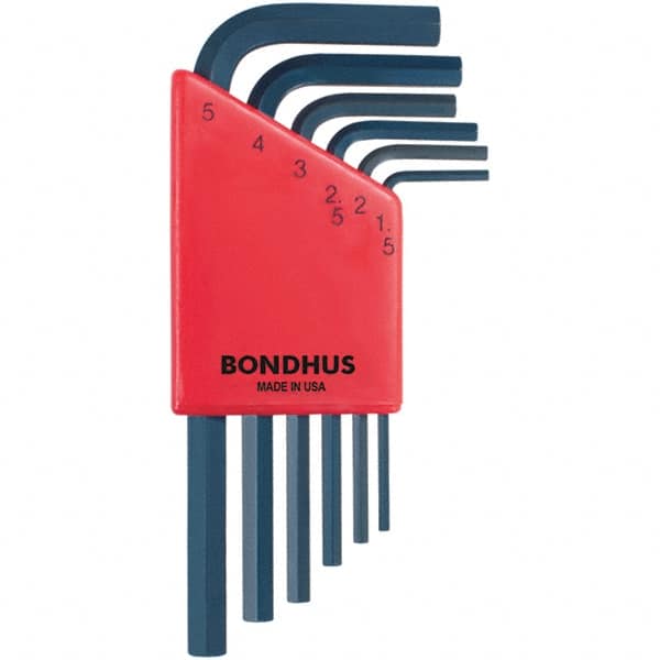 Bondhus - Hex Key Sets Tool Type: Hex Handle Type: L-Key Short Arm - All Tool & Supply