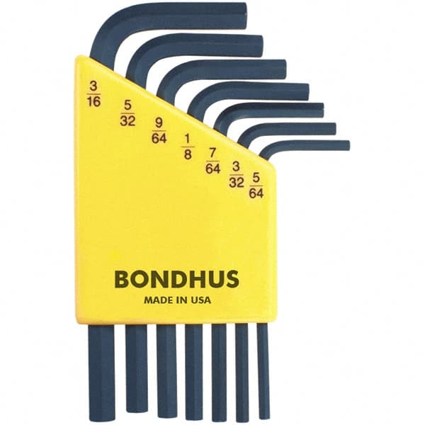 Bondhus - Hex Key Sets Tool Type: Hex Handle Type: L-Key Short Arm - All Tool & Supply