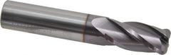 Niagara Cutter - 5/8", 4 Flute, Single End, Solid Carbide, 1/8" Corner Radius End Mill - 3-1/2" OAL, 30° Helix, Right Hand Flute, 1-1/4" LOC, Right Hand Cut - All Tool & Supply