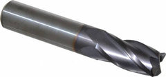 Niagara Cutter - 5/8", 4 Flute, Single End, Solid Carbide, 0.06" Corner Radius End Mill - 3-1/2" OAL, 30° Helix, Right Hand Flute, 1-1/4" LOC, Right Hand Cut - All Tool & Supply