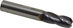 Niagara Cutter - 7/16", 4 Flute, Single End, Solid Carbide, 1/8" Corner Radius End Mill - 2-3/4" OAL, 30° Helix, Right Hand Flute, 1" LOC, Right Hand Cut - All Tool & Supply