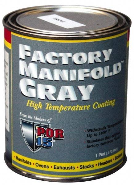 POR-15 - 1 Gal Gray Automotive Heat Resistant Paint - 1,200°F Max Temp, Comes in Can with Handle - All Tool & Supply