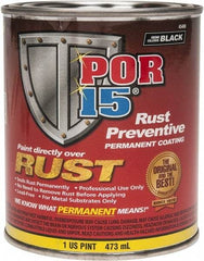 POR-15 - 1 Pint, Semi Gloss Black, Rust Preventative Paint - Comes in Can - All Tool & Supply