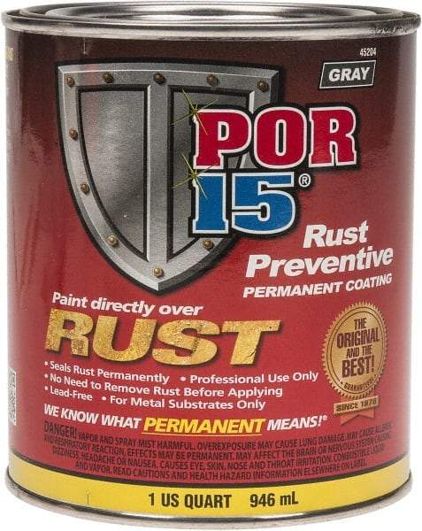 POR-15 - 1 Quart, Gray, Rust Preventative Paint - Comes in Can - All Tool & Supply