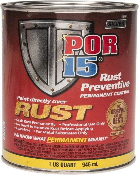 POR-15 - 1 Quart, Silver, Rust Preventative Paint - Comes in Can - All Tool & Supply