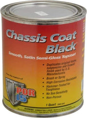 POR-15 - Semigloss Black Automotive Topcoat - 1 Qt Can - All Tool & Supply