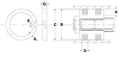 Value Collection - 3-1/4" Outside Diam Piston Ring - 1/5" High, Cast Iron - All Tool & Supply