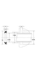 Value Collection - 2-1/2" Inside Diam x 3" Outside Diam 8600 Type Wiper - 0.351" High, Nitrile - All Tool & Supply