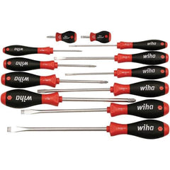 Wiha - 12 Piece Slotted, Phillips & Stubby Screwdriver Set - All Tool & Supply