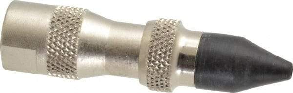 Coilhose Pneumatics - 125 Max psi Rubber Push Button Blow Gun - 1/4 NPT, 3" Tube Length, Nickel Plated Brass - All Tool & Supply