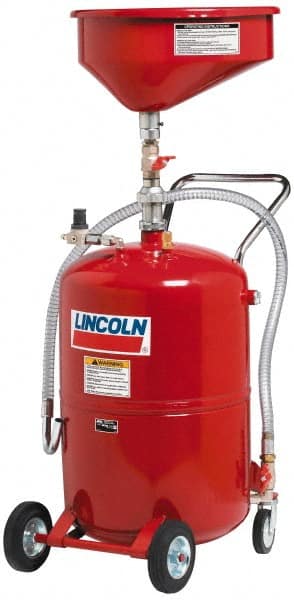 Lincoln - Oil Drain Containers Type: Pressurized Evacuation Drain w/Casters Container Size: 20 Gal. - All Tool & Supply