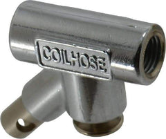 Coilhose Pneumatics - 150 Max psi Standard Safety Inline Blow Gun - 1/4 NPT, 3/4" Tube Length, Chrome Plated Zinc - All Tool & Supply