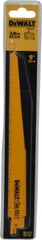 DeWALT - 9" Long, Bi-Metal Reciprocating Saw Blade - Tapered Profile, 5 to 8 TPI, Toothed Edge, Universal Shank - All Tool & Supply