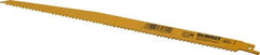 DeWALT - 12" Long, Bi-Metal Reciprocating Saw Blade - Tapered Profile, 6 TPI, Toothed Edge, Universal Shank - All Tool & Supply