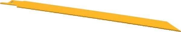 DeWALT - 8" Long, Bi-Metal Reciprocating Saw Blade - Straight Profile, 14 TPI, Toothed Edge, Universal Shank - All Tool & Supply