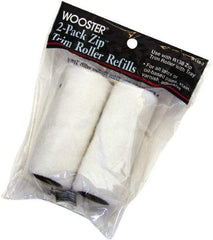 Wooster Brush - 3/16" Nap, 3" Wide Paint Mini Roller Covers - Smooth Texture, Woven - All Tool & Supply