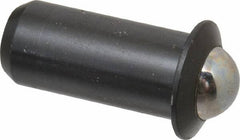 Gibraltar - 1.1" Body Length x 1/2" Body Diam, 4 Lb Init to 9 Lb Final End Force, Steel Press Fit Ball Plunger - 7/16" Ball Diam, 0.161" Max Ball Reach, 0.11" Flange Thickness - All Tool & Supply