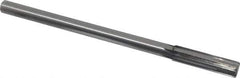 Made in USA - 0.506" Carbide-Tipped 6 Flute Chucking Reamer - Straight Flute, 7/16" Straight Shank, 2" Flute Length, 8" OAL - All Tool & Supply