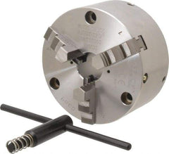 Buck Chuck Company - 3 Jaws, 5" Diam, Self Centering Manual Lathe Chuck - Front Mount, Adjustable, 5,500 Max RPM, 1.28" Through Hole Diam, Forged Steel - All Tool & Supply