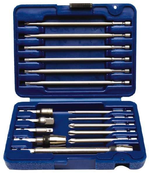 Irwin - 34 Piece, Bit Set - Phillips, Torx, Posidrive Point - All Tool & Supply