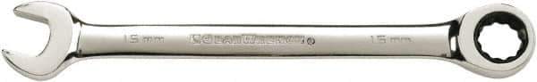 GearWrench - 24mm 12 Point Combination Wrench - 13.114" OAL, Steel, Full Polish Finish - All Tool & Supply